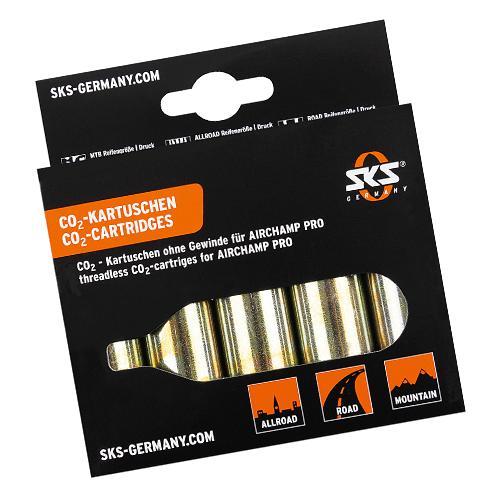 SKS Threaded CO2 Cartridges, 16g, POP Box / 25
