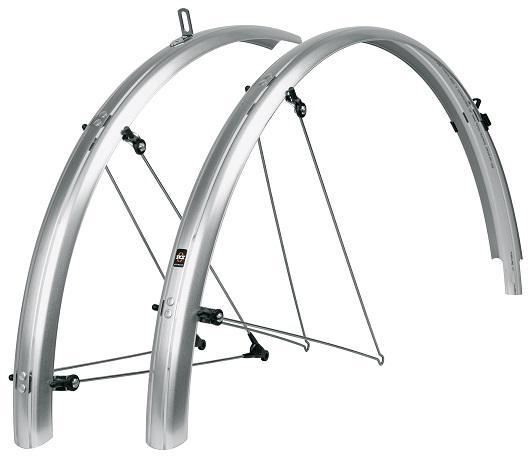 SKS Fender, B45 Bluemels, 700 x 28 - 37c, Silver, Set