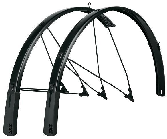 SKS Fender, B46 Bluemels Style, 700 x 28 - 37c, Matte Black, Set