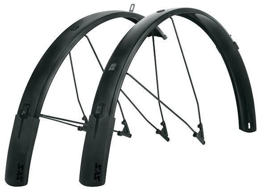 SKS Fender, B65 Bluemels Style, 27.5/29/700 x 1.75-2.25, Matte Black, Set