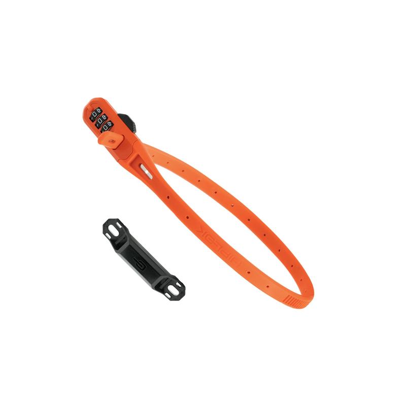 Hiplok Z Lok Combo V2 w/Mounting Bracket, Orange
