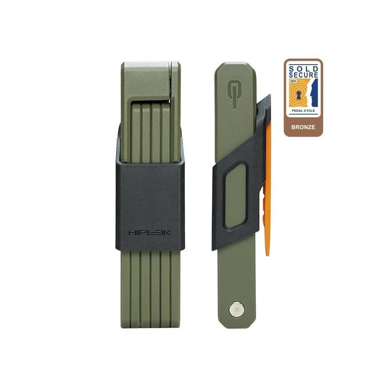 Hiplok Switch Folding Lock, 85cm Length, Urban Green