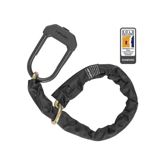 Hiplok DXXL, Maximum Security Loop Chain & D-Lock Combo, Black