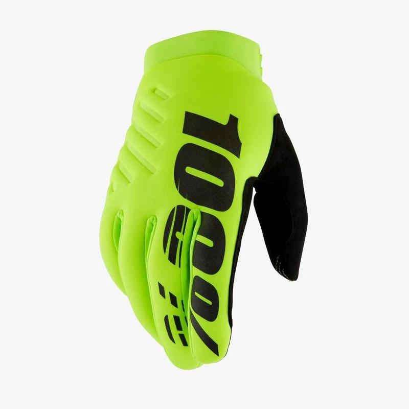 100% Brisker Cold Weather Gloves, Fluo