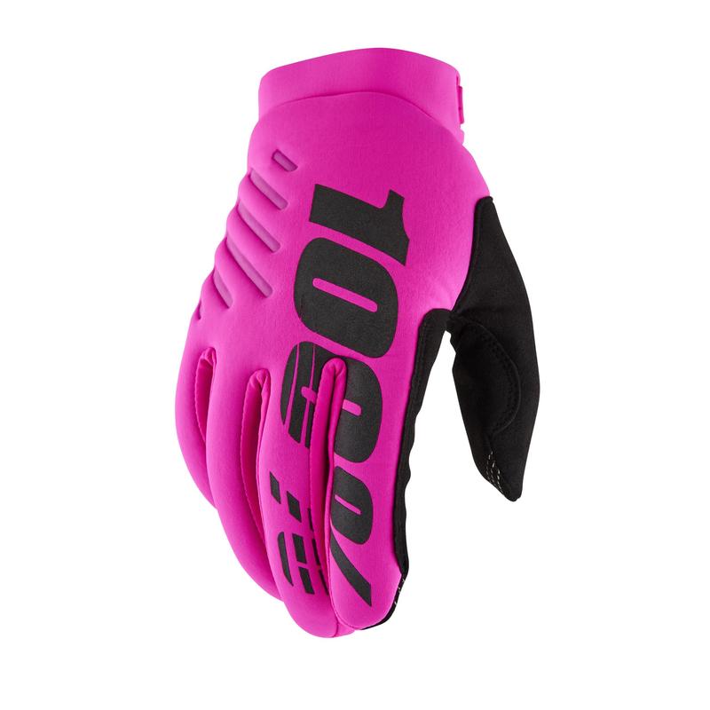100% Brisker Cold Weather Gloves, Neon Women's