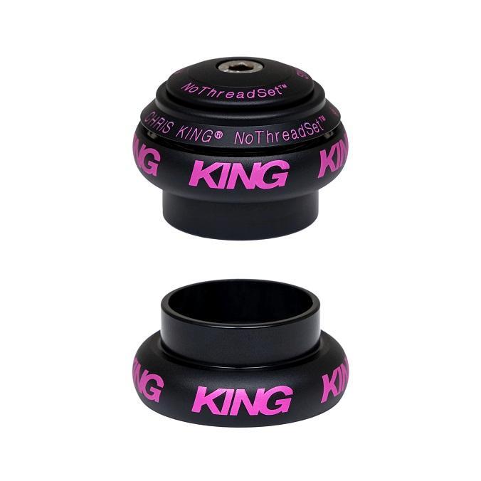 Chris King NoThreadSet Headset 1-1/8", Two Tone Black Punch