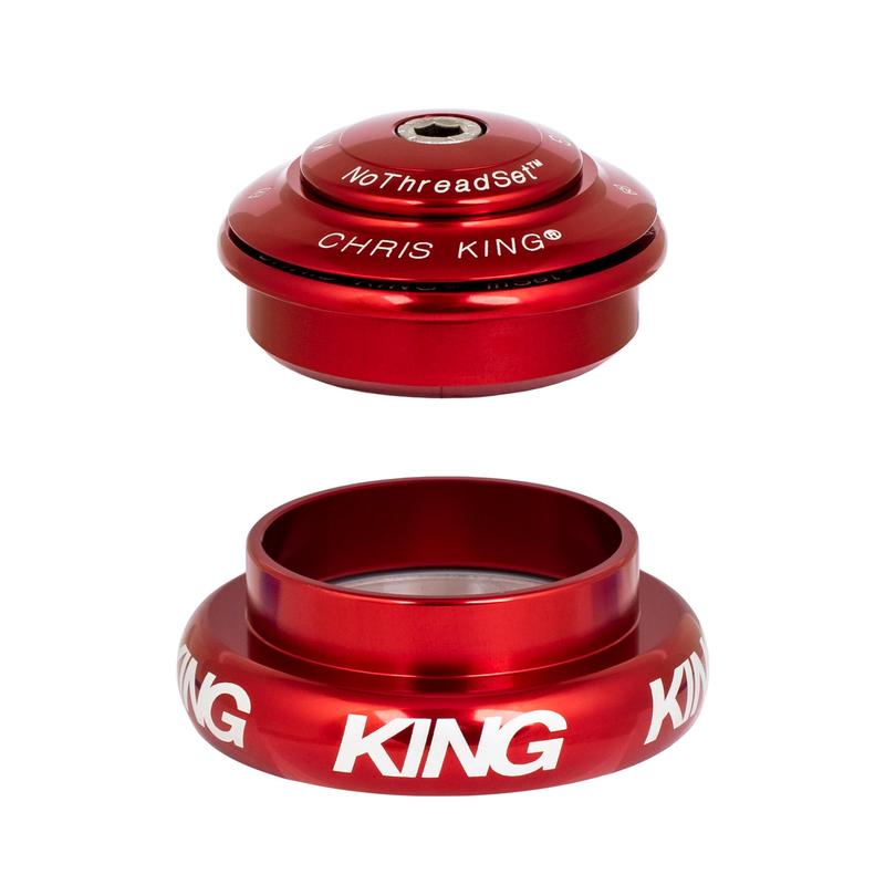 Chris King InSet 7 Headset Red (44mm Straight Headtube, w/Tapered steerer)