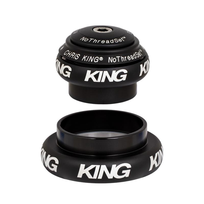 Chris King NoThreadSet Headset Tapered 34/44mm, for Tapered 1.5" Steerer, Matte Black