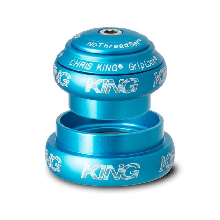 Chris King NoThreadSet Headset Tapered 34/44mm, for Tapered 1-1/4" steerer, Matte Turquoise