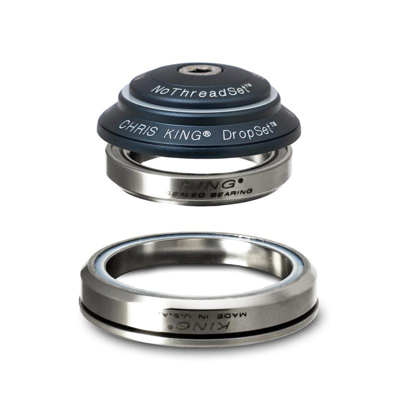 Chris King Dropset 3 Tapered Headset 41/52mm, for Tapered 1-1/8" steerer, Midnight
