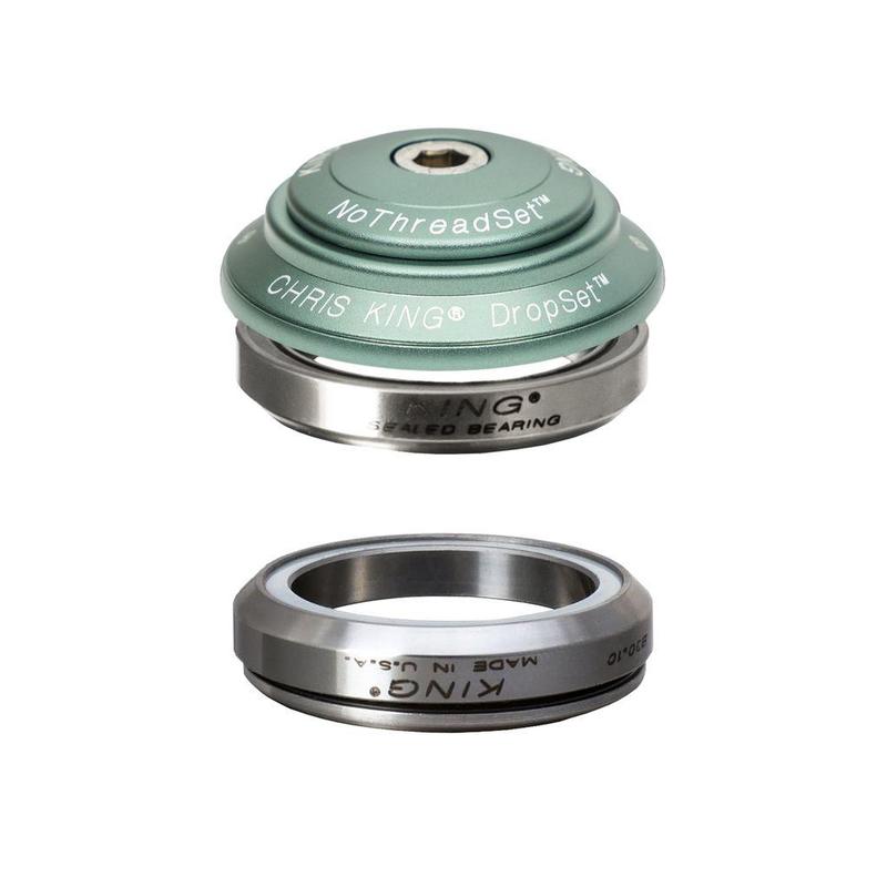 Chris King Dropset 4 Headset 42/42mm, for 1-1/8" steerer, Matte Jade