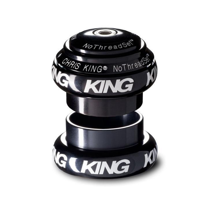 Chris King NoThreadSet Headset 1" Black - Traditional Bold logo
