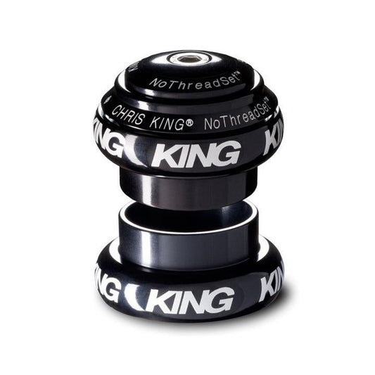 Chris King NoThreadSet Headset 1" Black - Traditional Bold logo