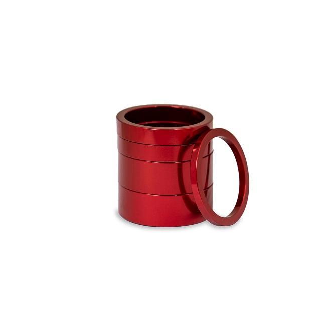 Chris King Headset Spacer Set 1-1/8", Red