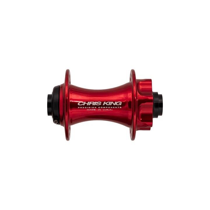 Chris King Disc Hub Front, 6-Bolt, 28 Hole, Boost 15mm x 110mm, Red