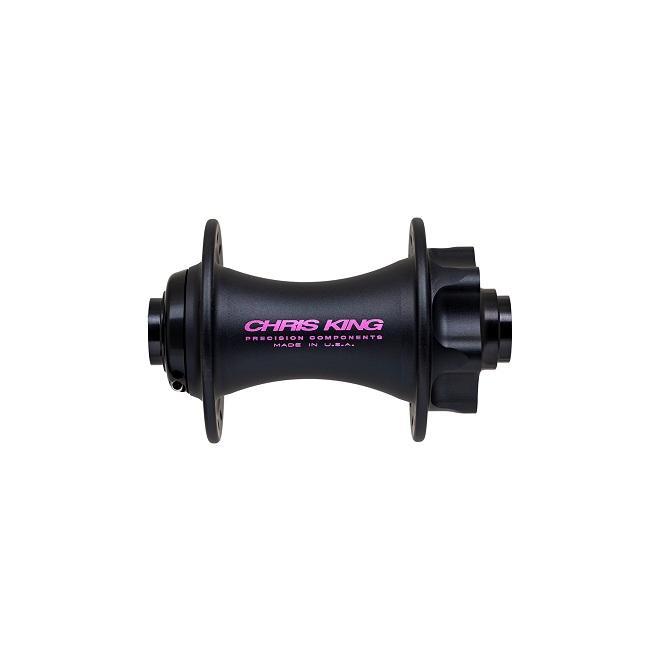 Chris King Disc Hub Front, 6-Bolt, 28 Hole, Boost 15mm x 110mm, Two Tone Black Punch