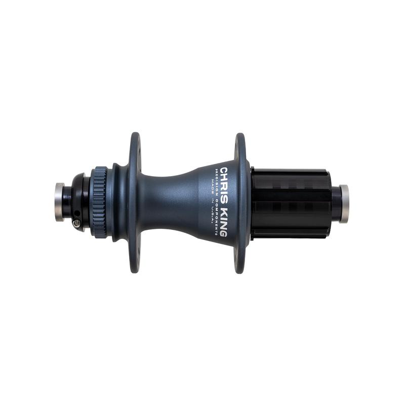 Chris King R45 Disc Hub Rear, CenterLock, 32 Hole, HG, 142mm x 12mm Thru Axle, Midnight (Gen 3)