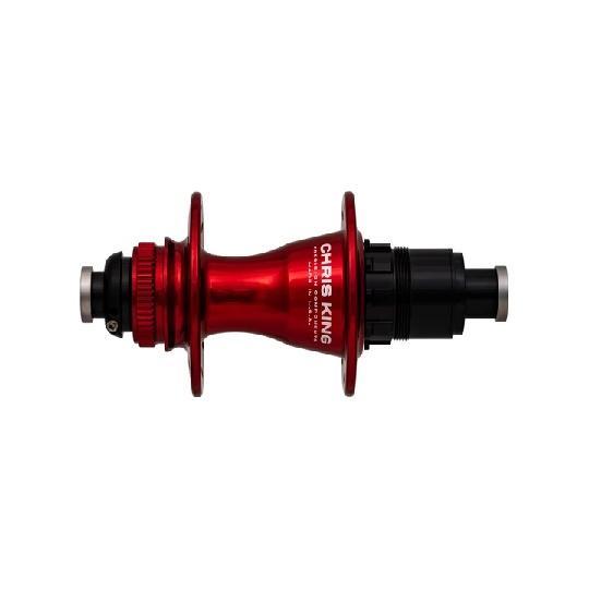 Chris King R45 Disc Hub Rear, CenterLock, 28 Hole, HG, 142mm x 12mm Thru Axle, Red