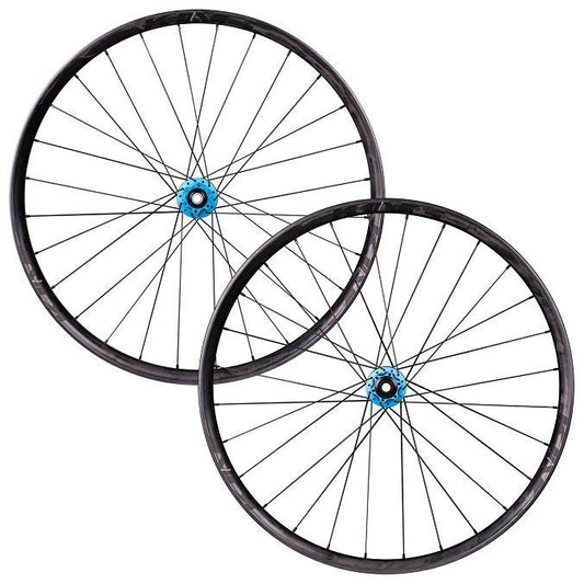 Chris King MTN30 29" Wheelset, 6-Bolt Hubs Front 28H (15x110mm) Rear 28H (12x148mm), SRAM XD, Matte Turquoise