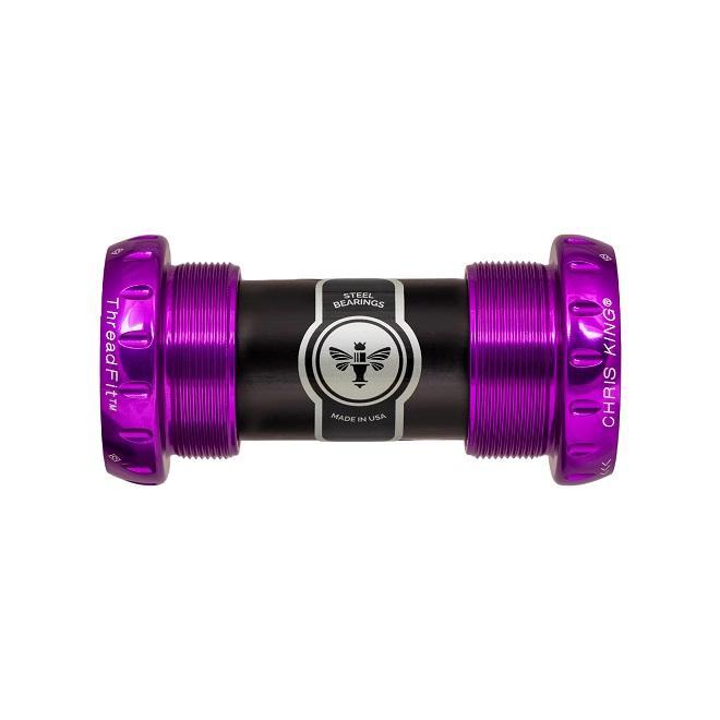 Chris King ThreadFit 24mm Bottom Bracket, 3D Violet