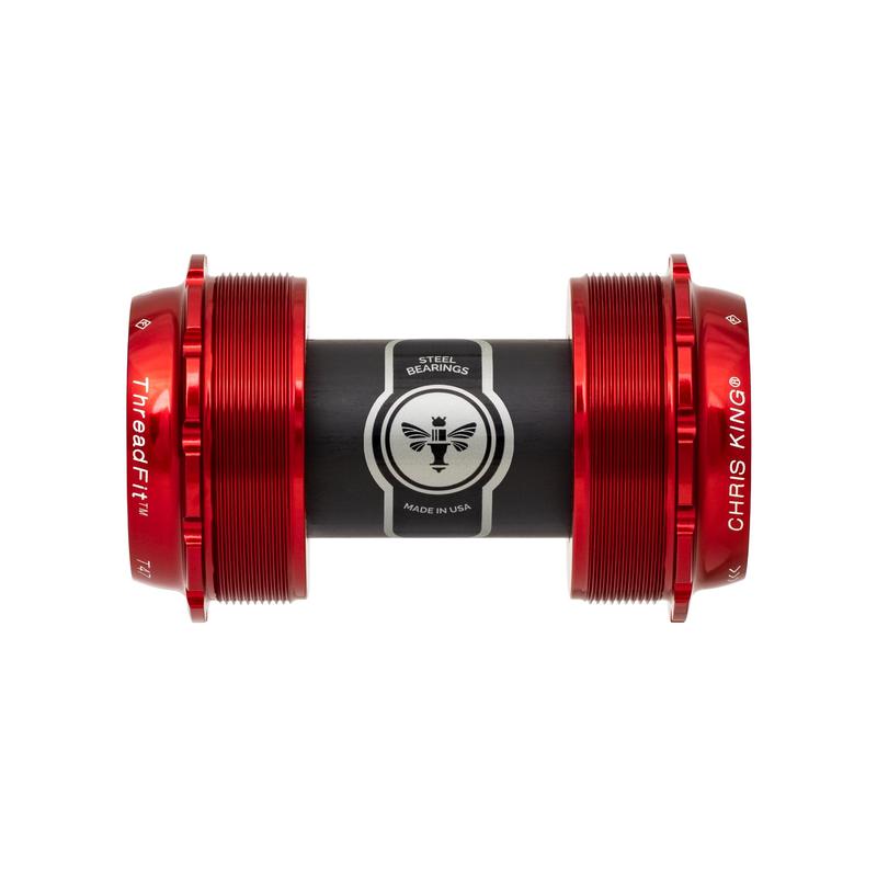 Chris King T47 ThreadFit 24x Bottom Bracket, Red