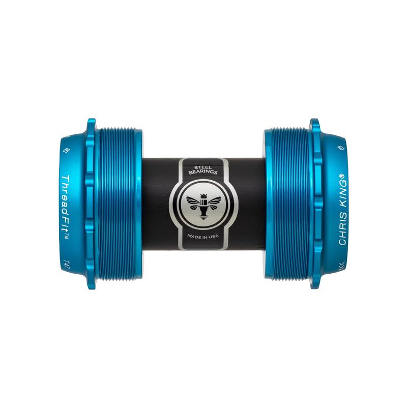 Chris King T47 ThreadFit 24x Bottom Bracket, Matte Turquoise