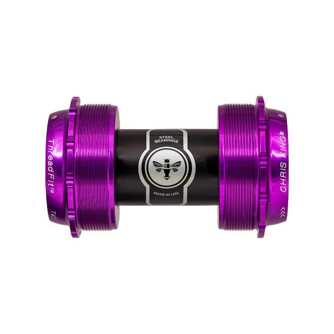 Chris King T47 ThreadFit 24x Bottom Bracket, 3D Violet