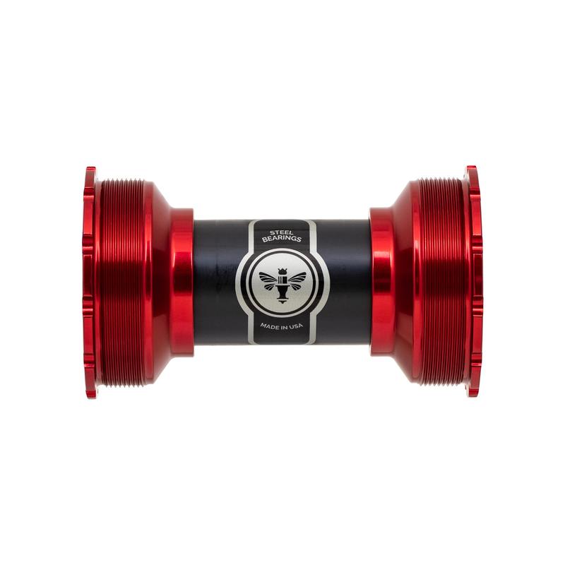 Chris King T47 ThreadFit 24i Bottom Bracket, Red