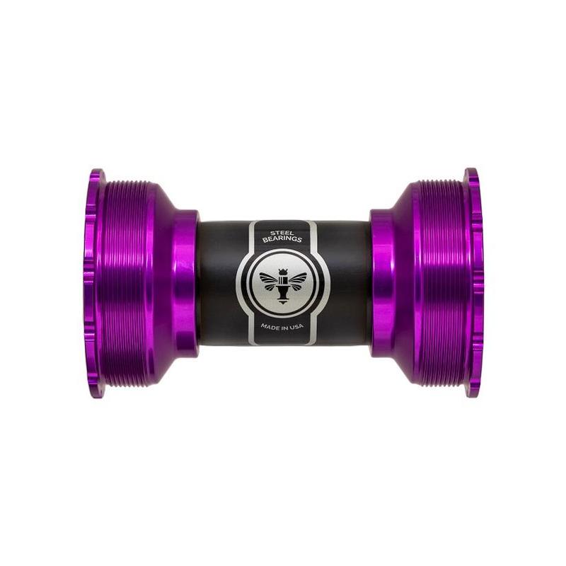 Chris King T47 ThreadFit 24i Bottom Bracket, 3D Violet