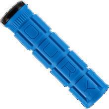 Oury MTB Single Compound V2 Lock On Grips, Single Clamp, Deja Blue