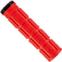 Oury MTB Single Compound V2 Lock On Grips, Single Clamp, Candy Red