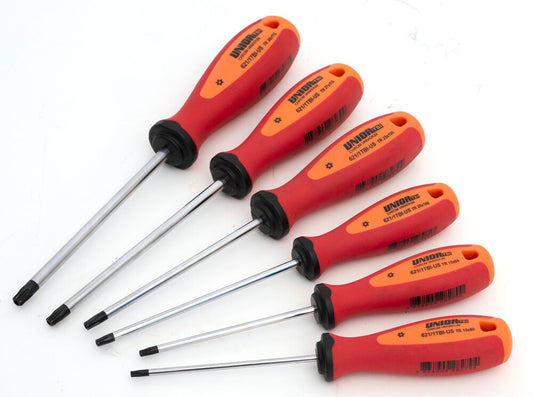 Set of screwdrivers with security TX profile