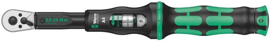 Wera Tools A5 Click-Torque Wrench w/ Reverable Ratchet, 1/4" Drive, 2.5Nm - 25Nm