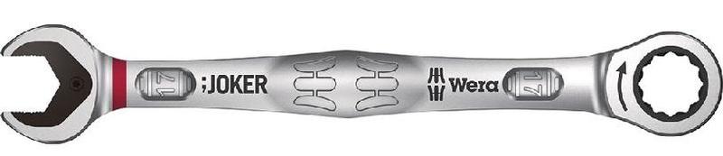 Wera Tools Joker Ratcheting Combination Wrench, 17mm (Red Color Code)