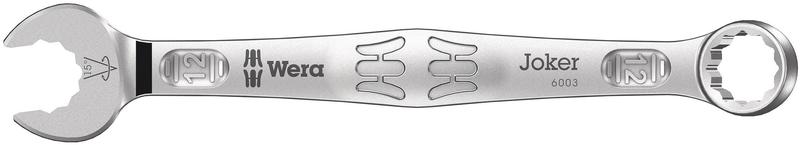 Wera Tools Joker 6003 Series Combination Wrench, 12mm (Black Color Code)