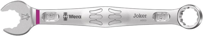 Wera Tools Joker 6003 Series Combination Wrench, 14mm (Pink Color Code)