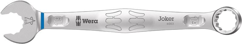 Wera Tools Joker 6003 Series Combination Wrench, 19mm (Light Blue Color Code)