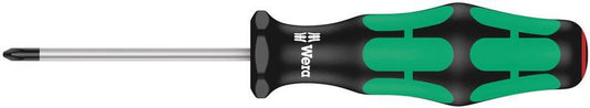 Wera Tools Kraftform Plus Lasertip Screwdriver, Phillips PH0 Tip, 100mm Shaft Length