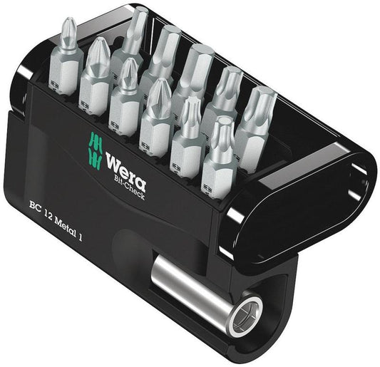 Wera Tools Bit Check 12 Metal Bits, Assortment