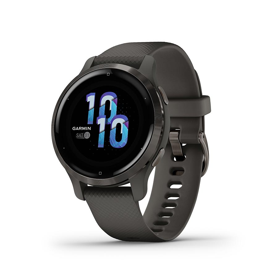 Garmin, Venu 2S, Watch, Watch Color: Black, Wristband: Black - Silicone