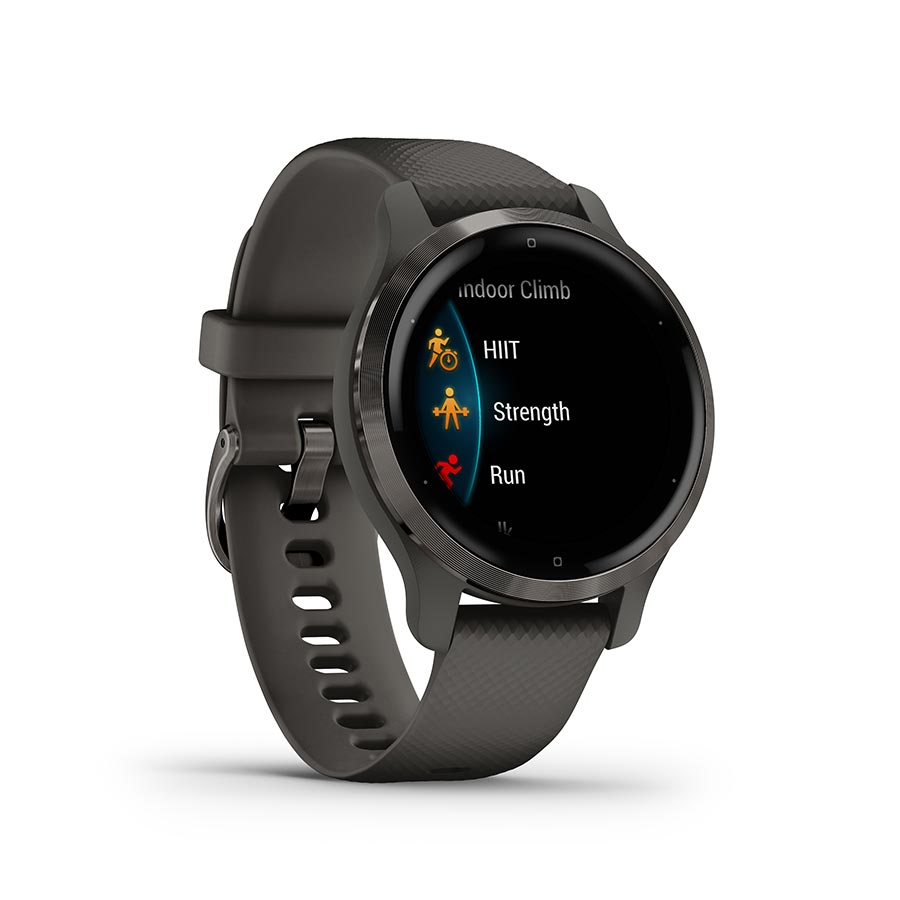 Garmin, Venu 2S, Watch, Watch Color: Black, Wristband: Black - Silicone