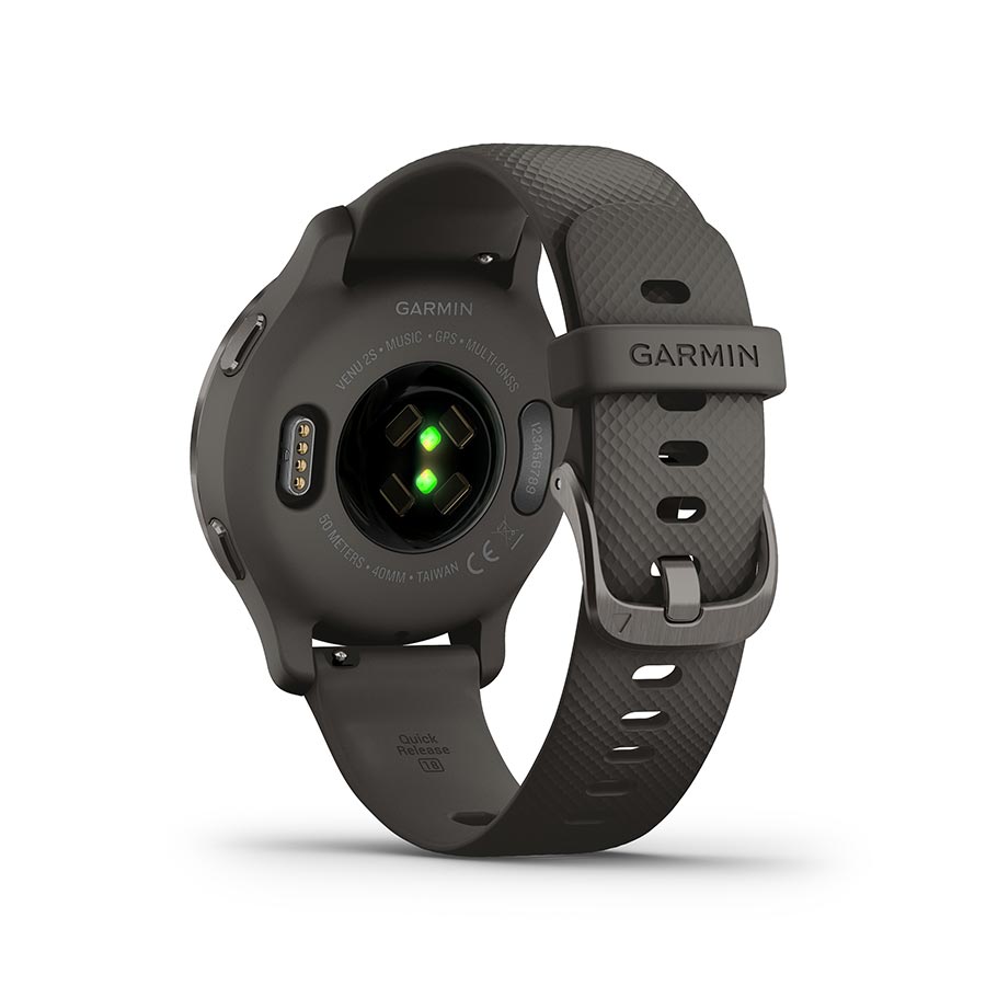 Garmin, Venu 2S, Watch, Watch Color: Black, Wristband: Black - Silicone