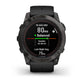 Garmin, fenix 7X Pro Sapphire Solar, Watch, Watch Color: Titanium, Wristband: Fog Grey/ Ember Orange - Silicone