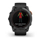 Garmin, fenix 7X Pro Solar, Glass, Watch, Watch Color: Slate Grey, Wristband: Black - Silicone
