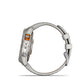 Garmin, fenix 7 Pro Sapphire Solar, Watch, Watch Color: Titanium, Wristband: Fog Grey/ Ember Orange - Silicone