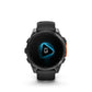 Garmin, fenix 8 AMOLED 47mm, Watch, Watch Color: Slate Grey, Wristband: Black - Silicone
