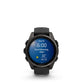 Garmin, fenix 8 AMOLED Sapphire 43mm, Watch, Watch Color: Grey, Wristband: Black/ Pebble Gray - Silicone