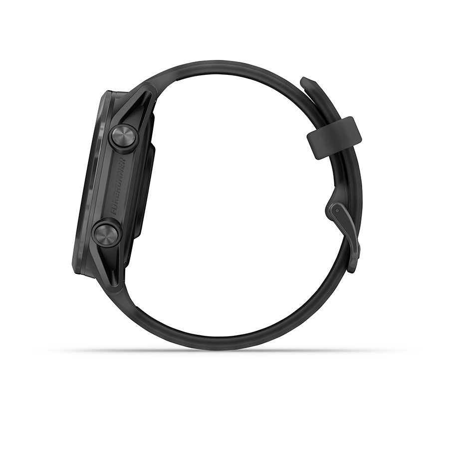 Garmin, Forerunner 570 42mm, Watch, Watch Color: Slate Grey, Wristband: Translucent Black/Black - Silicone