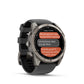 Garmin, fenix 8 Pro 51 mm- AMOLED Sap., Watch, Watch Color: Grey, Wristband: Black/ Pebble Gray - Silicone