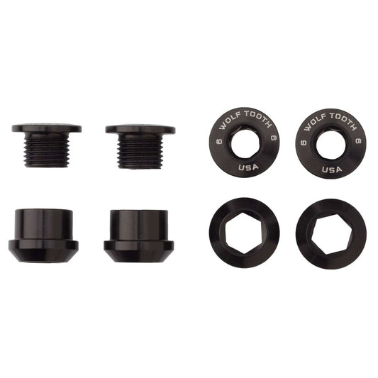 Set Of 4 Chainring Bolts+Nuts For 1X